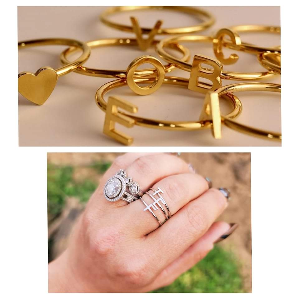 Minimalistic Letter Ring