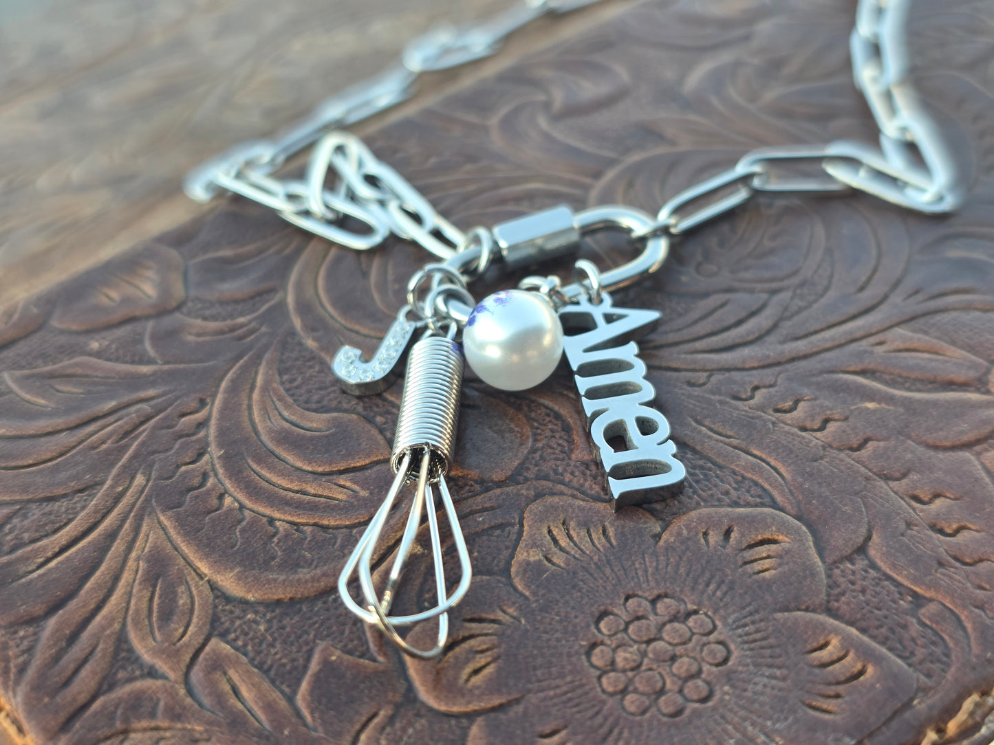 Carabiner Charm Necklace