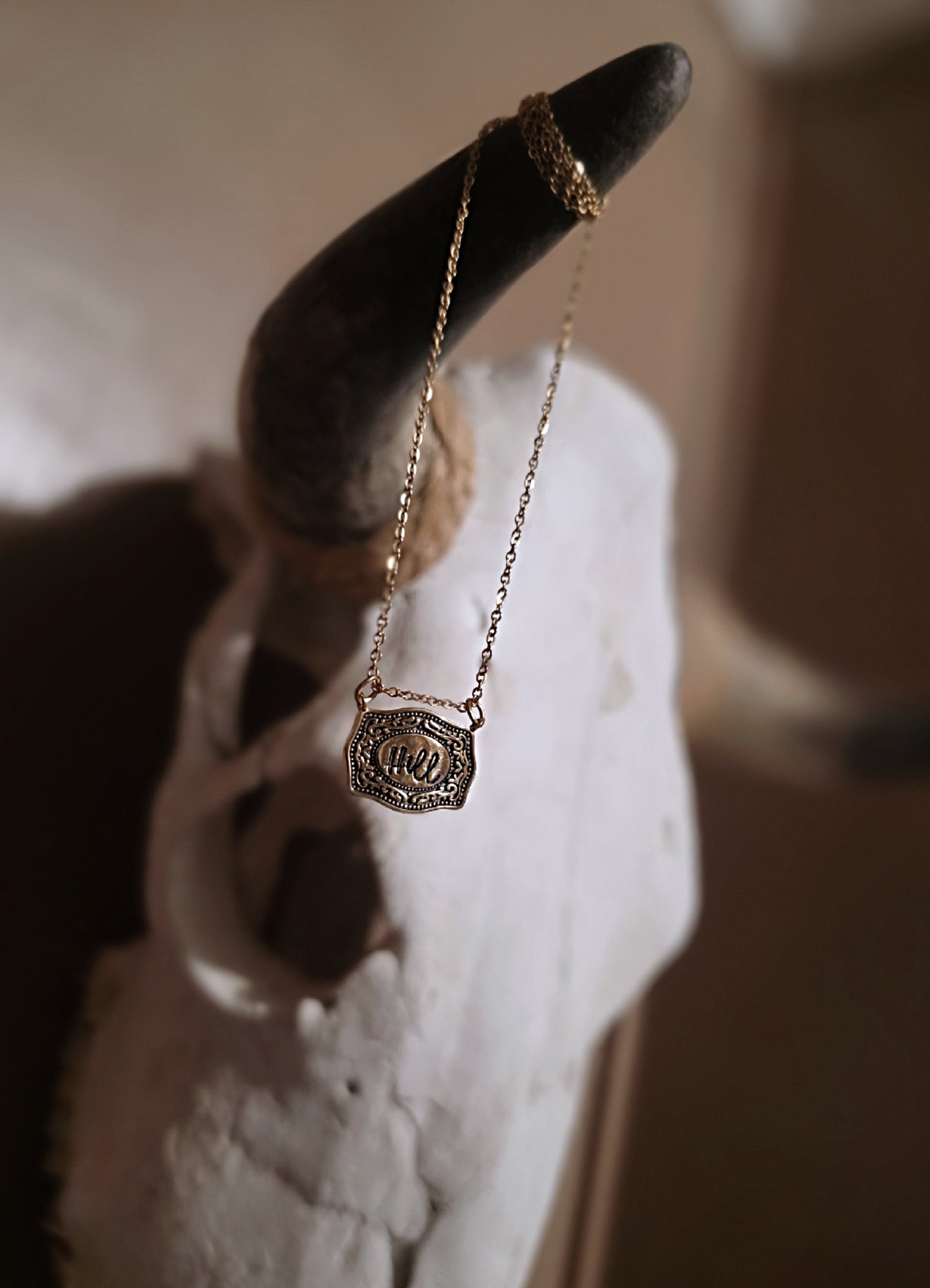 Belt Buckle Necklace