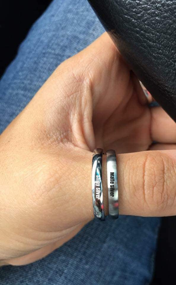 3mm Handstamped Stacking Ring