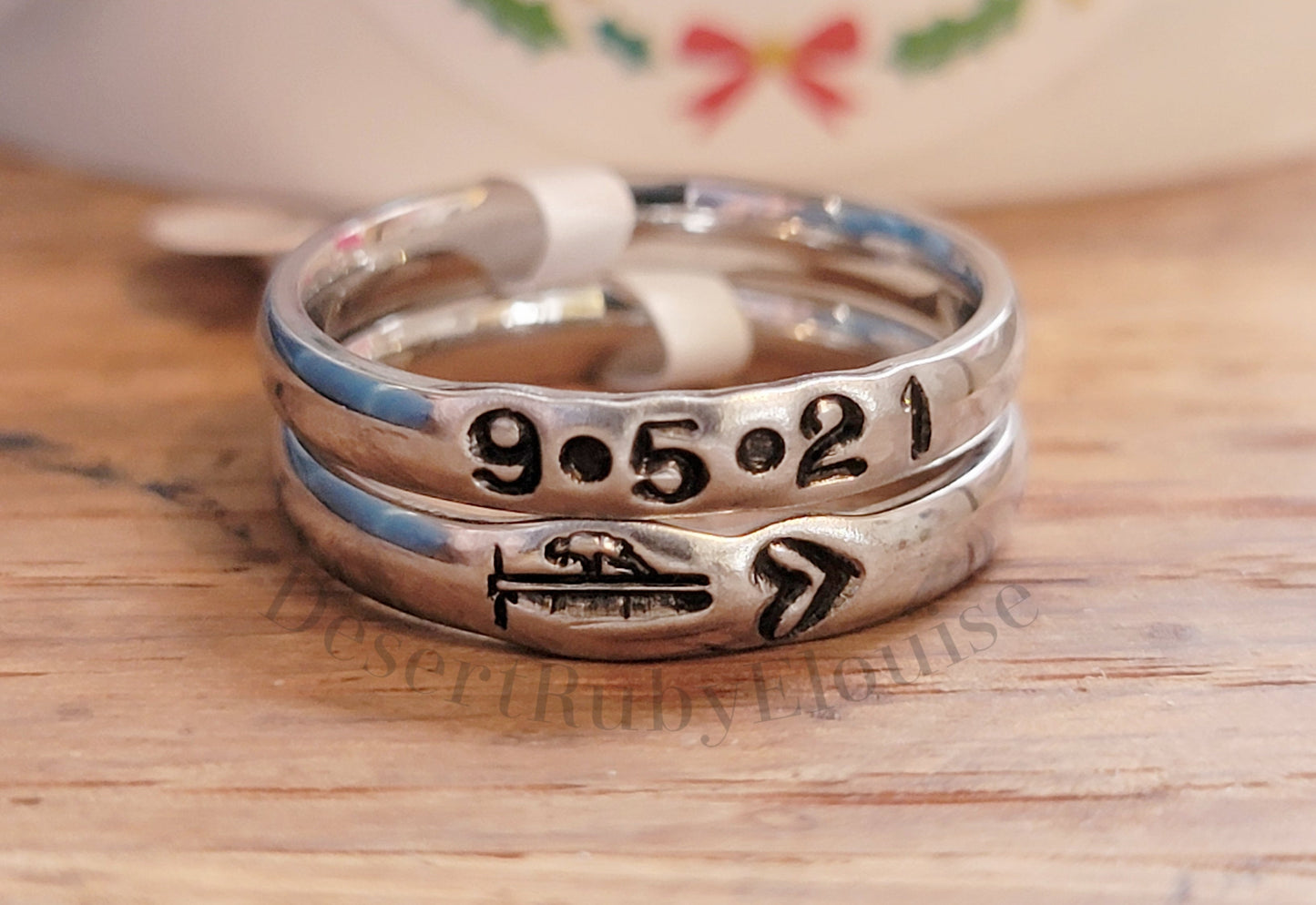 3mm Handstamped Stacking Ring