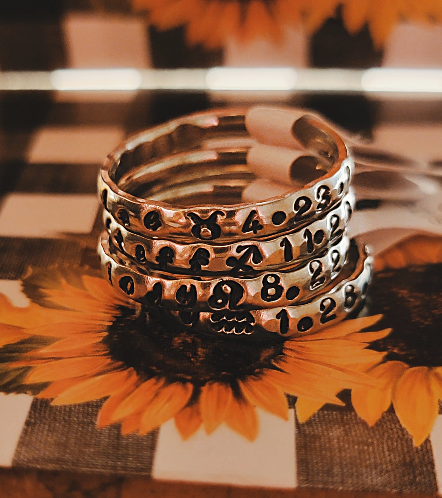 3mm Handstamped Stacking Ring