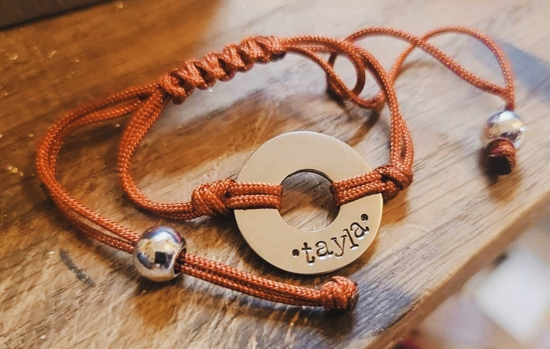 Washer Bracelet with Cinch Clasp