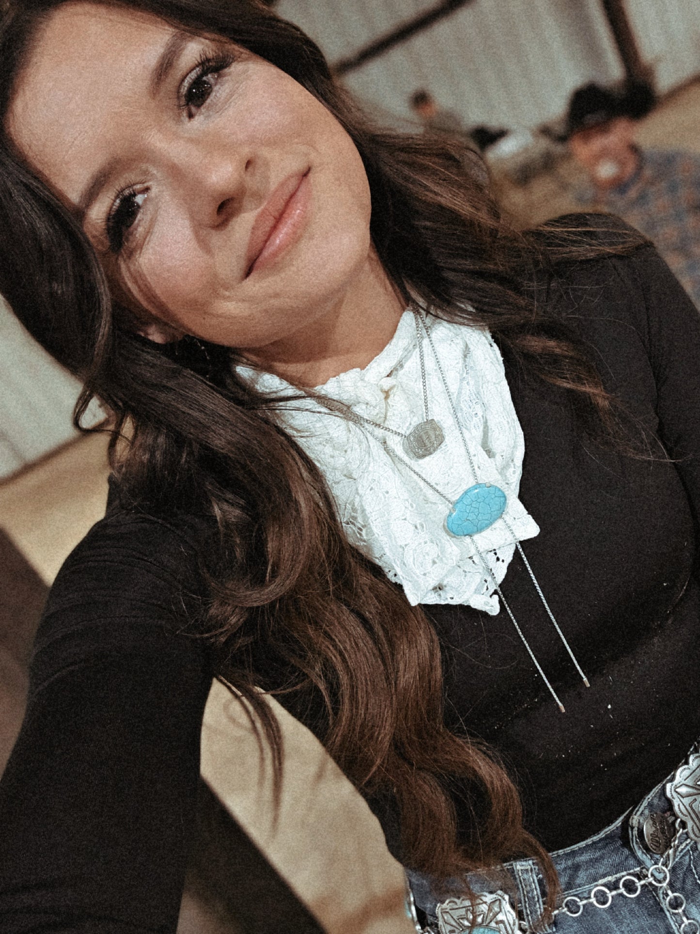 Turquoise Concho Bolo