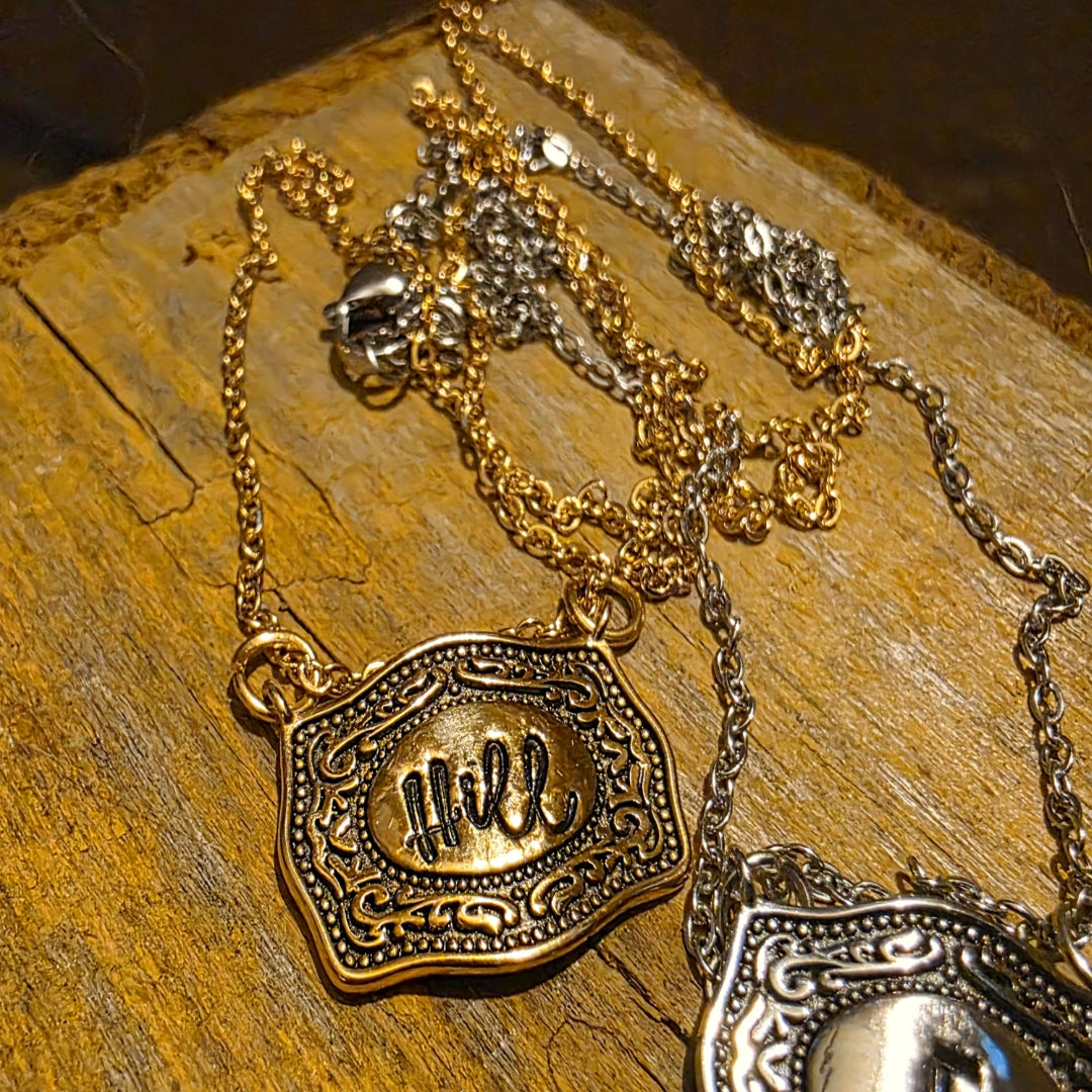 Belt Buckle Necklace