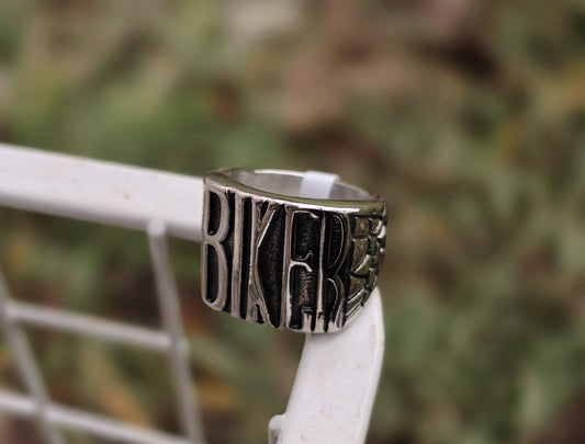 "BIKER" Stainless Steel Ring