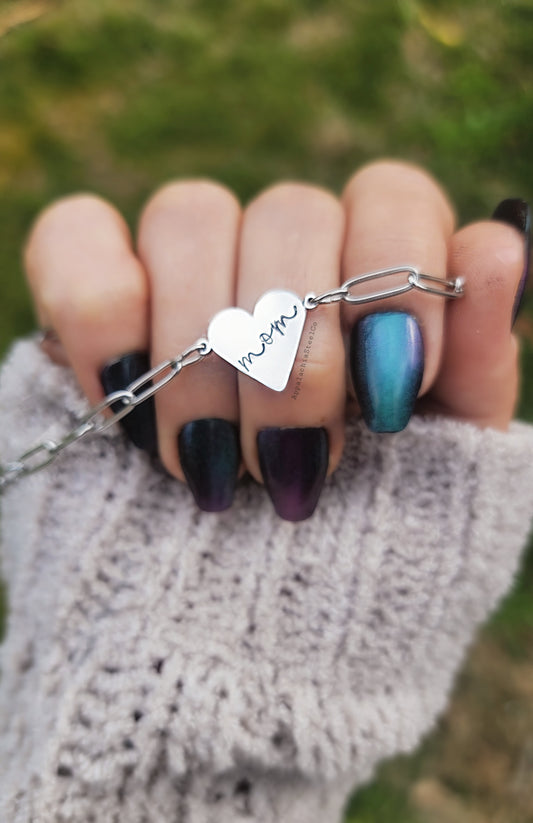 NEW! Paper Clip Heart Chain Necklace