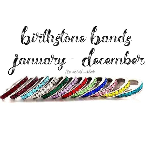 Birthstone Stacking Ring Gold