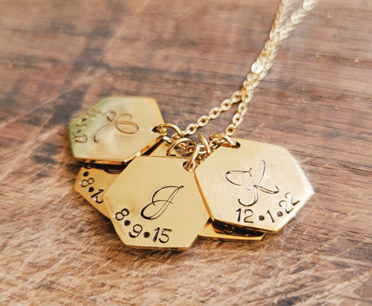 Hex Tag Necklace